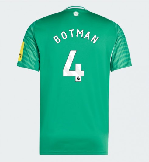 Moške Nogometnih dresov Newcastle United Sven Botman #4 Gostujoči 2025-26 Kratki rokavi Moške Nogometnih dresov Newcastle United Sven Botman #4 Gostujoči 2025-26 Kratki rokavi